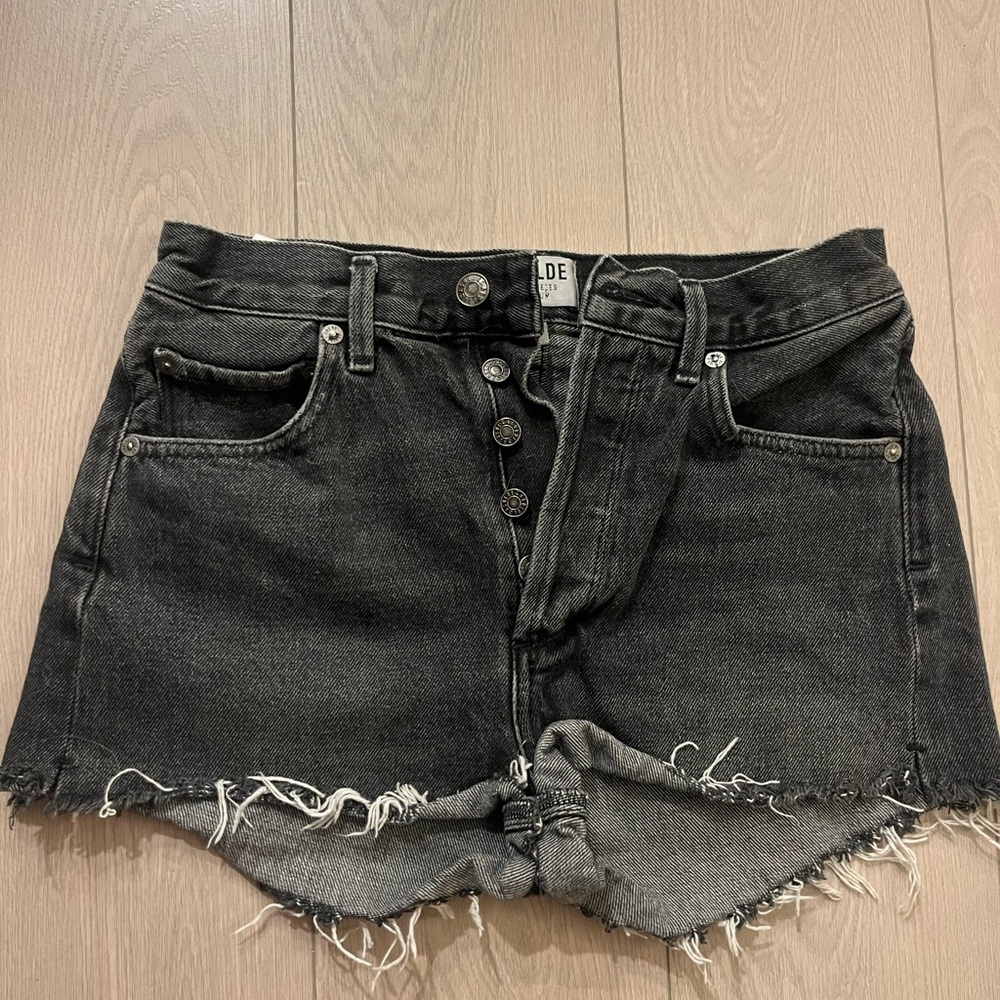 Agolde Women's Black Jean Shorts